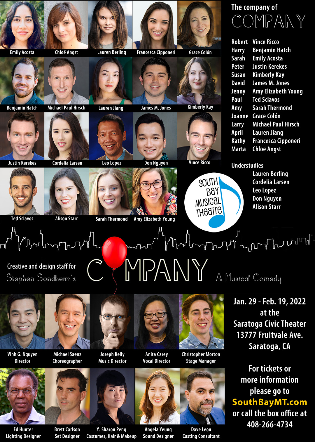 The cast of COMPANY