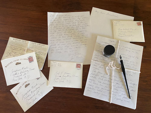 Letters and papers created for Little women