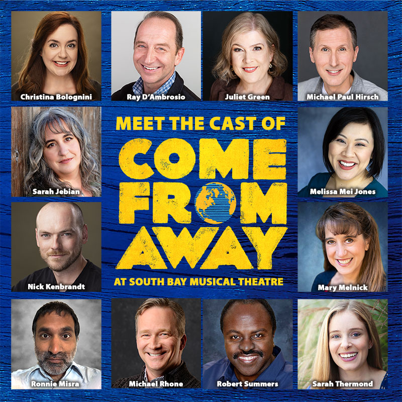 Come From Away principal cast collage