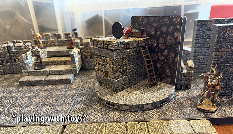 playing with toys